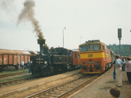 310.072 s parn�m vlakem v T�emo�n� u Plzn�, 750.314 s Os7604 do Mostu, 6.5.1995